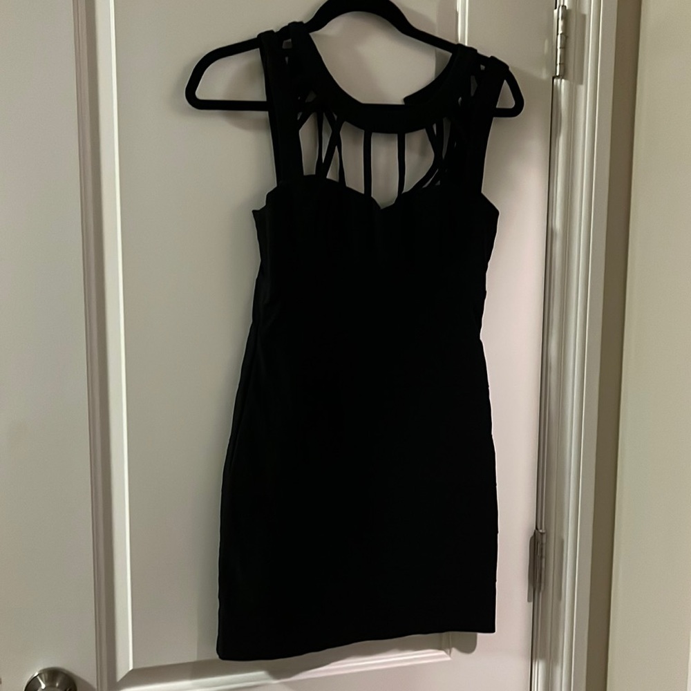 Fun black cocktail dress